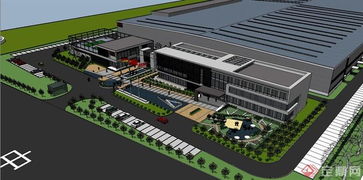 现代联合企业工厂办公楼设计 融合功能与美学的企业形象载体